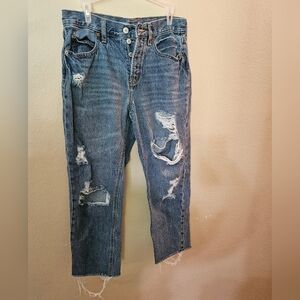 Old Navy Slouchy Straight high rise jeans Size 6